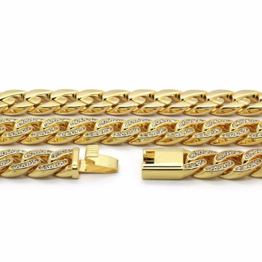 14k Gold Cuban Chain + Bracelet